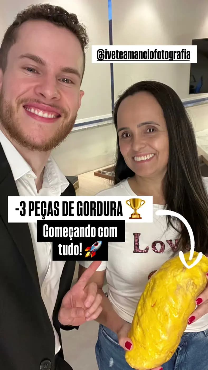 Foto autorizada de paciente do Instituto Delfos