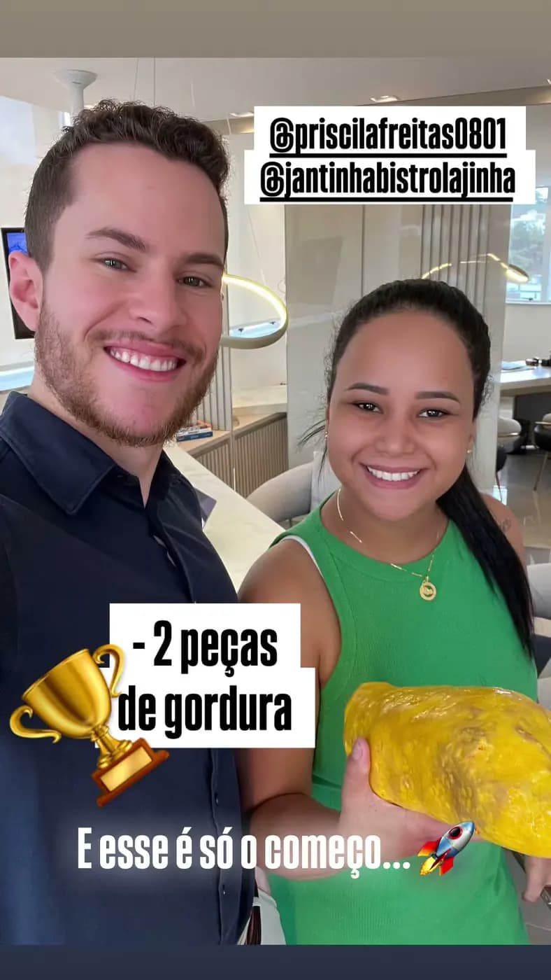 Foto autorizada de paciente do Instituto Delfos
