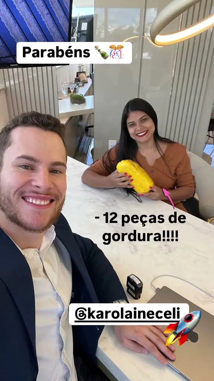 Foto autorizada de paciente do Instituto Delfos