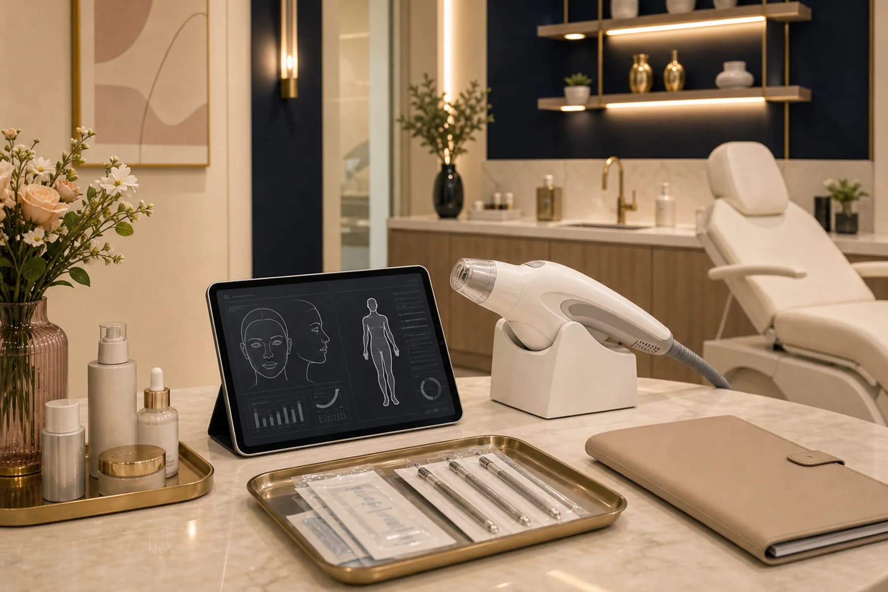 Ambiente do Instituto Delfos em Manhuaçu relacionado a Estética facial